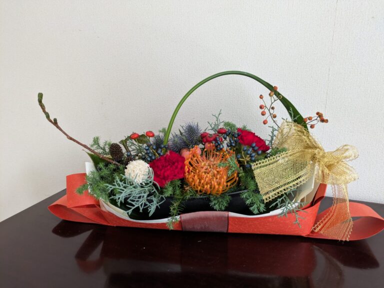 【12月20日（土）開催】クリスマス兼お正月フラワーアレンジメント